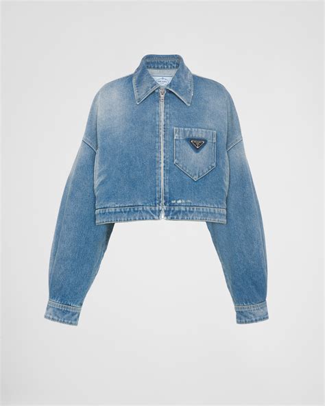 prada jeansjacke|ladies prada boyfriend jeans.